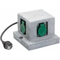 Garten-Steckd.-Verteiler Quader, 4-fach, IP44